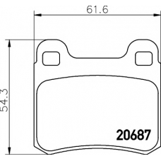 8DB 355 007-321 HELLA PAGID Комплект тормозных колодок, дисковый тормоз