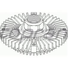 500 404 TOPRAN Сцепление, вентилятор радиатора