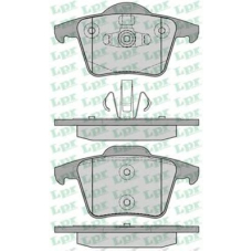 05P1234 LPR Комплект тормозных колодок, дисковый тормоз