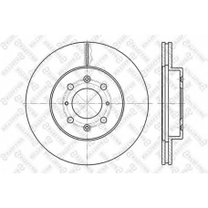 6020-2614V-SX STELLOX Тормозной диск