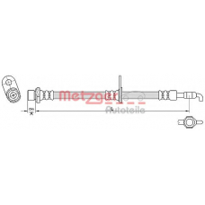 4110285 METZGER Тормозной шланг