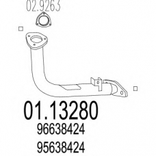 01.13280 MTS Труба выхлопного газа
