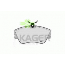 35-0013 KAGER Комплект тормозных колодок, дисковый тормоз
