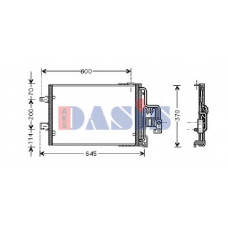 152028N AKS DASIS Конденсатор, кондиционер