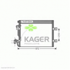 94-6244 KAGER Конденсатор, кондиционер