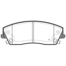 BPA1126.08 OPEN PARTS Комплект тормозных колодок, дисковый тормоз