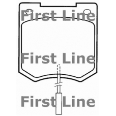FBP1001 FIRST LINE Комплект тормозных колодок, дисковый тормоз