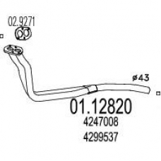 01.12820 MTS Труба выхлопного газа