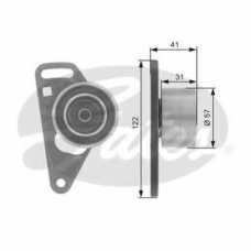 T41135 GATES Паразитный / ведущий ролик, зубчатый ремень