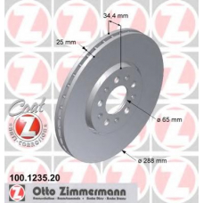 100.1235.20 ZIMMERMANN Тормозной диск