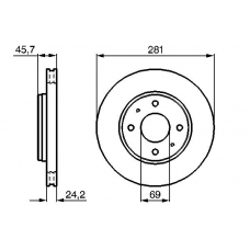 0 986 479 139 BOSCH Тормозной диск