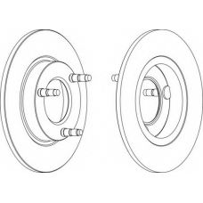 DDF097-1 FERODO Тормозной диск