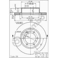 09.7226.10 BREMBO Тормозной диск