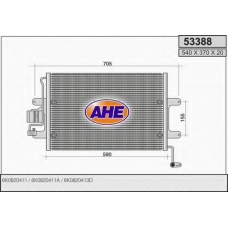 53388 AHE Конденсатор, кондиционер