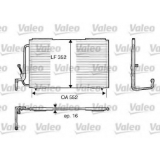 816835 VALEO Конденсатор, кондиционер