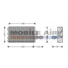 5800V186 VAN WEZEL Испаритель, кондиционер