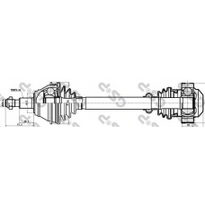 261123 GSP Приводной вал