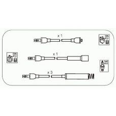 ODS219 JANMOR Комплект проводов зажигания
