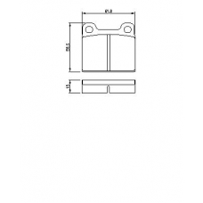 0 986 460 346 BOSCH Комплект тормозных колодок, дисковый тормоз