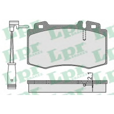 05P899A LPR Комплект тормозных колодок, дисковый тормоз