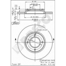 BS 7365 BRECO Тормозной диск