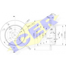 78BD4203-2 ICER Тормозной диск