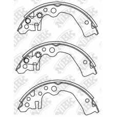 FN1261 NiBK Комплект тормозных колодок