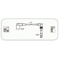 ODS246 JANMOR Комплект проводов зажигания