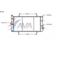 PE2105 AVA Радиатор, охлаждение двигателя