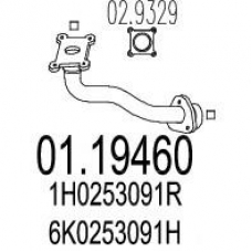 01.19460 MTS Труба выхлопного газа