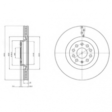 BG9109 DELPHI Тормозной диск