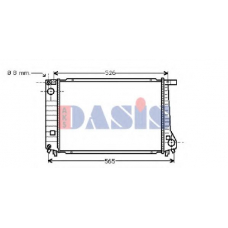 051170N AKS DASIS Радиатор, охлаждение двигателя