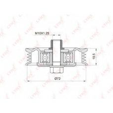 PB5043 LYNX Ролик натяжной
