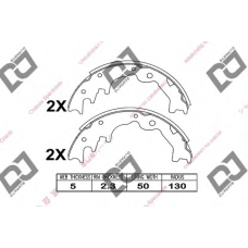 BS1032 DJ PARTS Комплект тормозных колодок