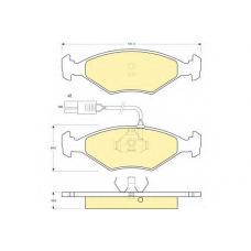 6109602 GIRLING Комплект тормозных колодок, дисковый тормоз