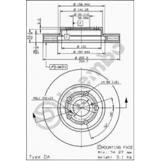 09.6742.10 BREMBO Тормозной диск