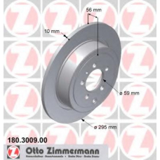 180.3009.00 ZIMMERMANN Тормозной диск