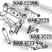 NAB-2C23 FEBEST Подвеска, рычаг независимой подвески колеса