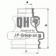 1343600819 Jp Group Комплект пылника, приводной вал