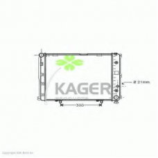 31-3542 KAGER Радиатор, охлаждение двигателя