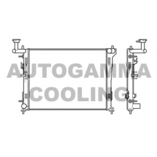 105048 AUTOGAMMA Радиатор, охлаждение двигателя