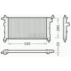 DRM20037 DENSO Радиатор, охлаждение двигателя