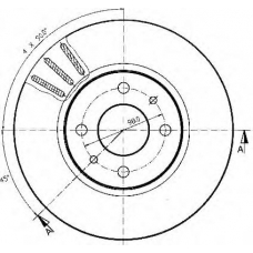 BDC4628 QUINTON HAZELL Тормозной диск