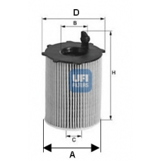 25.066.00 UFI Масляный фильтр