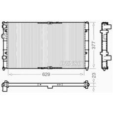 DRM26040 DENSO Радиатор, охлаждение двигателя