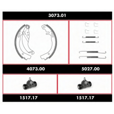 3073.01 REMSA Комплект тормозов, барабанный тормозной механизм