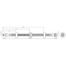 VBH802 MOTAQUIP Тормозной шланг