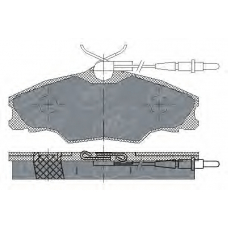 SP 228 PR SCT Комплект тормозных колодок, дисковый тормоз