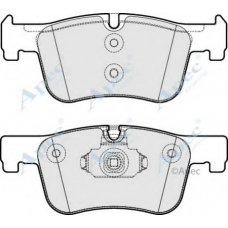 PAD1875 APEC Комплект тормозных колодок, дисковый тормоз