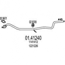 01.41240 MTS Труба выхлопного газа
